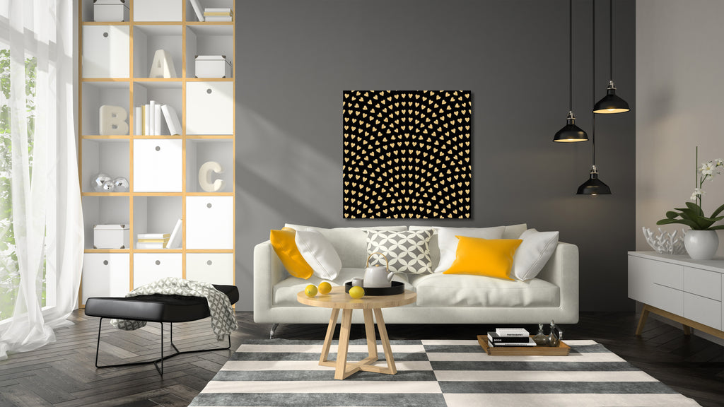 New Product Geometrical fish scale in Art Deco (Canvas Print)  - Andrew Lee Home and Living Homeware