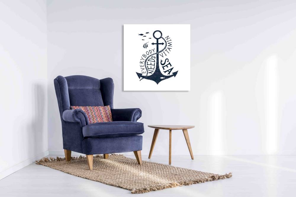 New Product Everyone needs vitamin sea (Canvas Print)  - Andrew Lee Home and Living Homeware