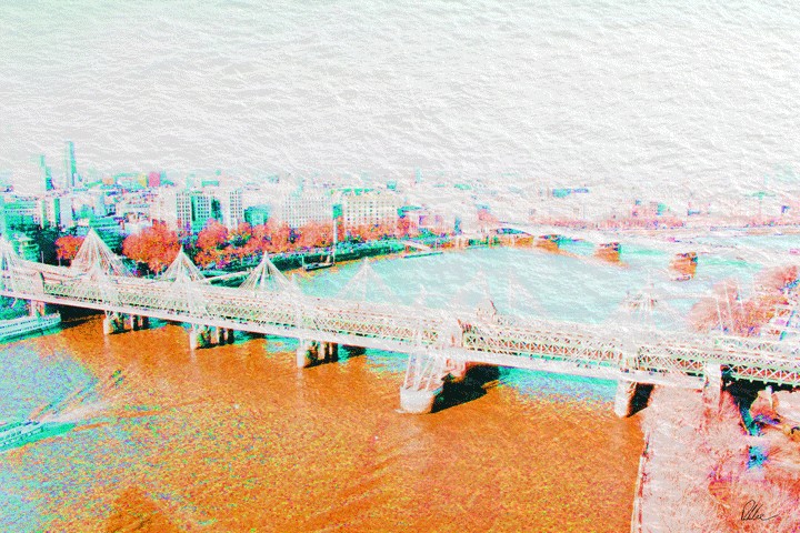 New Product London Eye View Orange  - Andrew Lee Home and Living Homeware