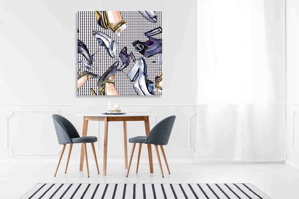 New Product Fashionable sketch (Canvas Print)  - Andrew Lee Home and Living Homeware