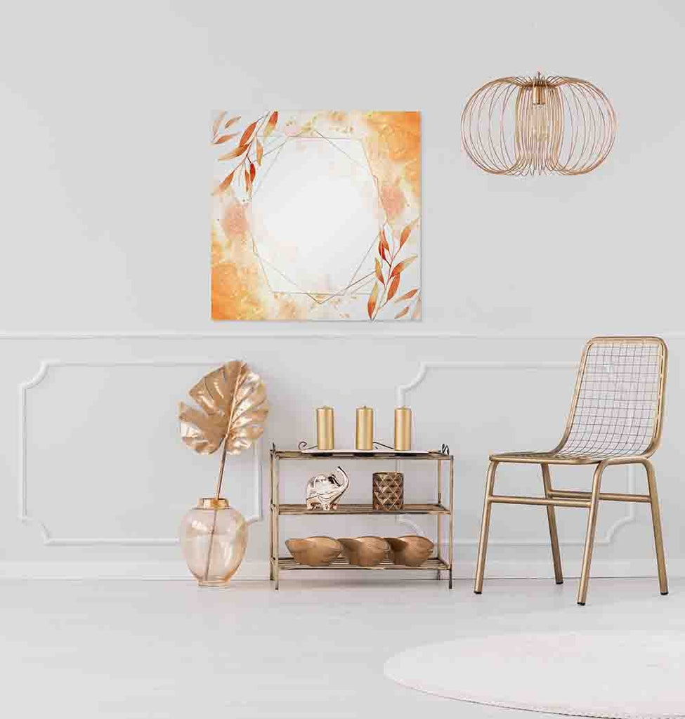 New Product Watercolour Autumn geometric designs (Mirror Art print)  - Andrew Lee Home and Living