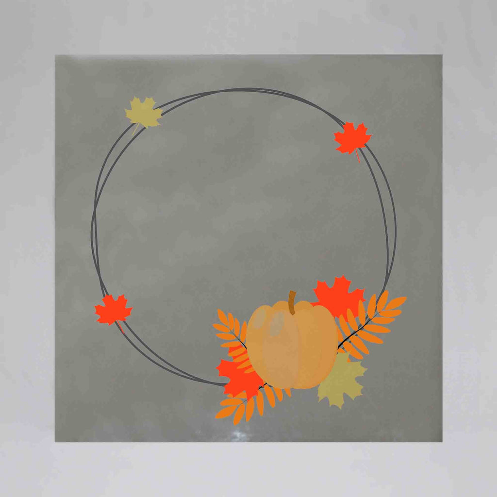 New Product Pumpkin, fall leaves maple and rowan (Mirror Art print)  - Andrew Lee Home and Living