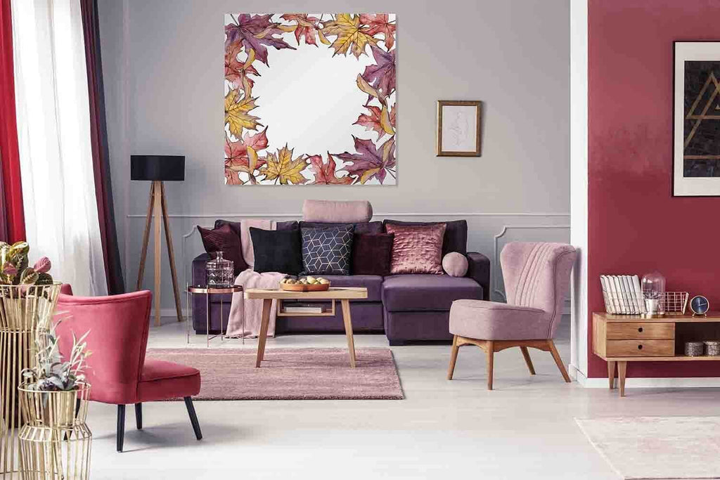 New Product Autumn Leaves Frame (Mirror Art print)  - Andrew Lee Home and Living