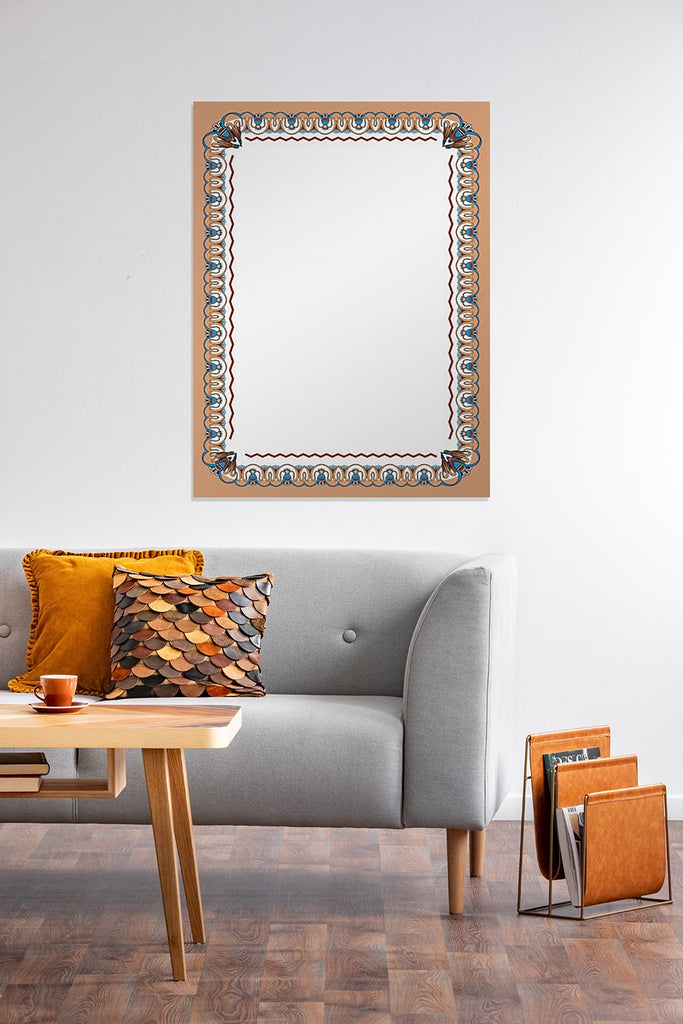 New Product Decorative frame in Egyptian motifs (Mirror Art print)  - Andrew Lee Home and Living