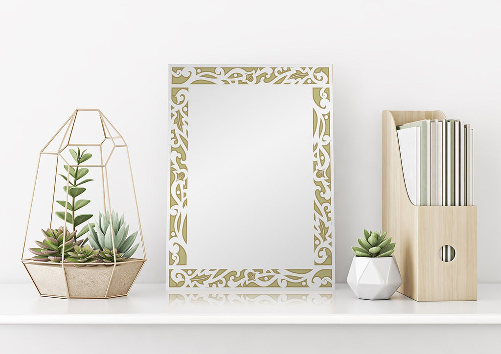 New Product Filigree Border (Mirror Art print)  - Andrew Lee Home and Living