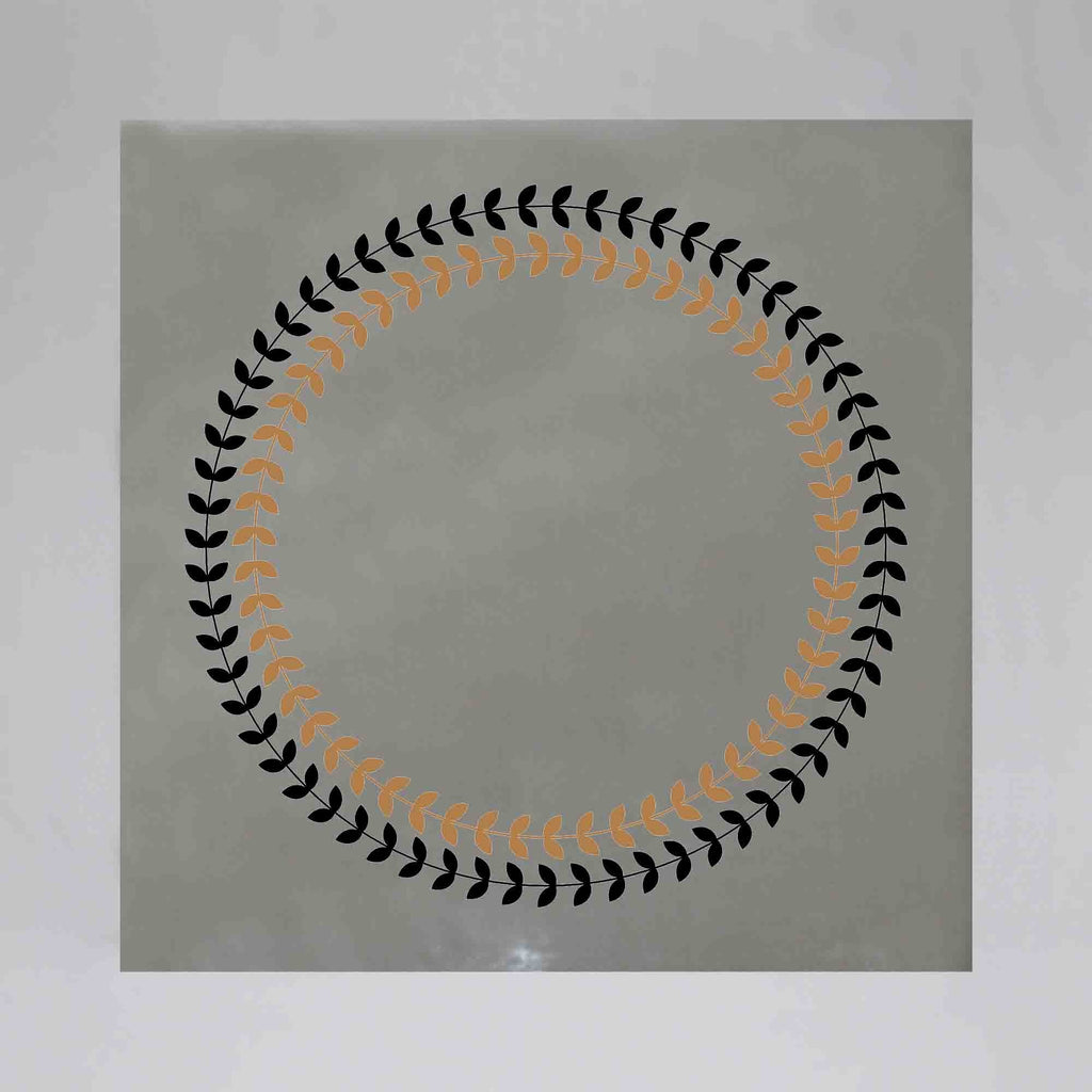 New Product Greek round frame with olive tree leaves (Mirror Art print)  - Andrew Lee Home and Living