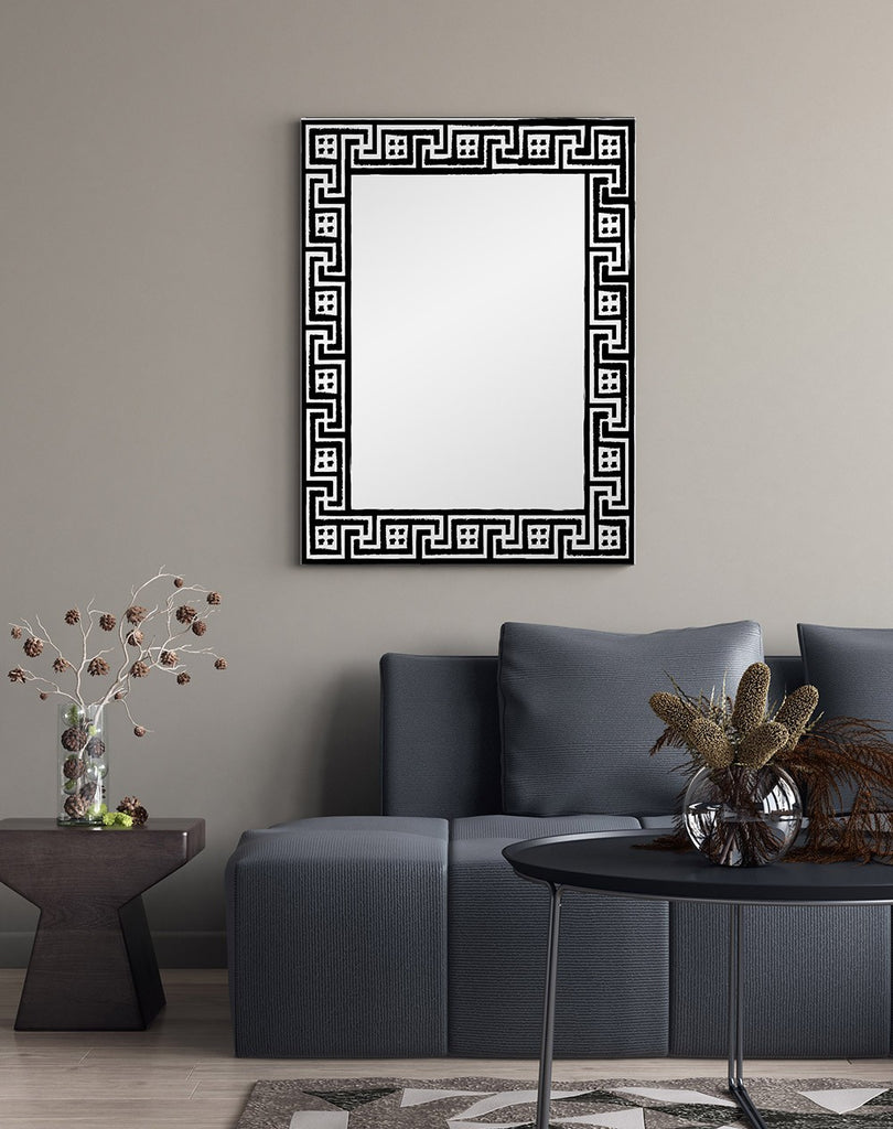 New Product Greek traditional meander pattern (Mirror Art print)  - Andrew Lee Home and Living