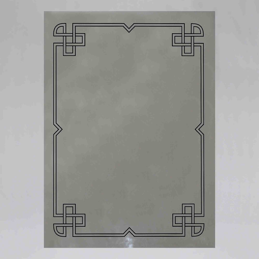 New Product Roman style black ornamental (Mirror Art print)  - Andrew Lee Home and Living