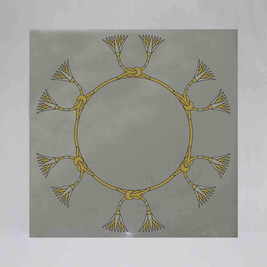 New Product Ancient Egyptian lotus motifs (Mirror Art print)  - Andrew Lee Home and Living