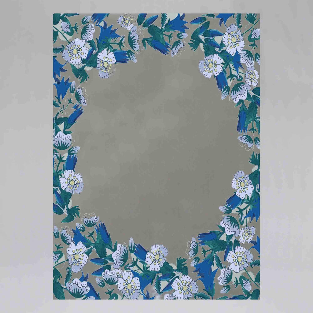 New Product Beautiful blue wreath (Mirror Art print)  - Andrew Lee Home and Living