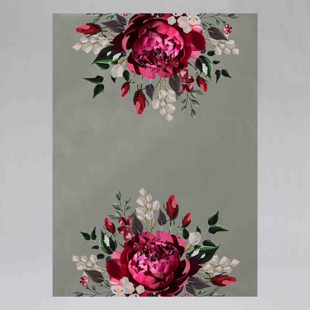New Product Marsala dark red peony (Mirror Art print)  - Andrew Lee Home and Living