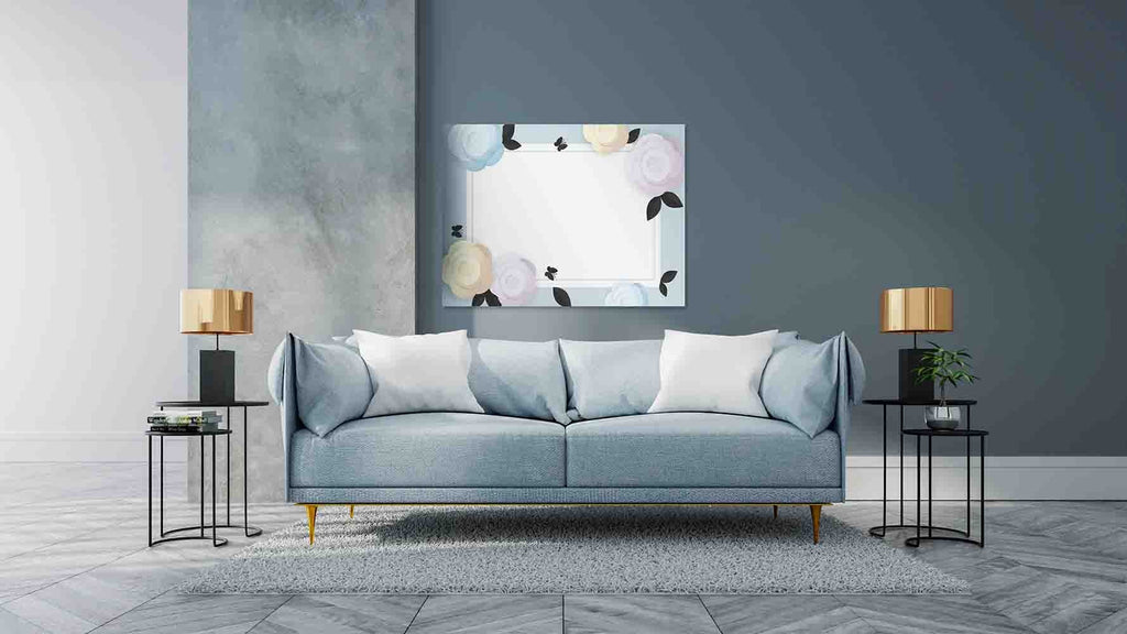 New Product Floral Border (Mirror Art print)  - Andrew Lee Home and Living