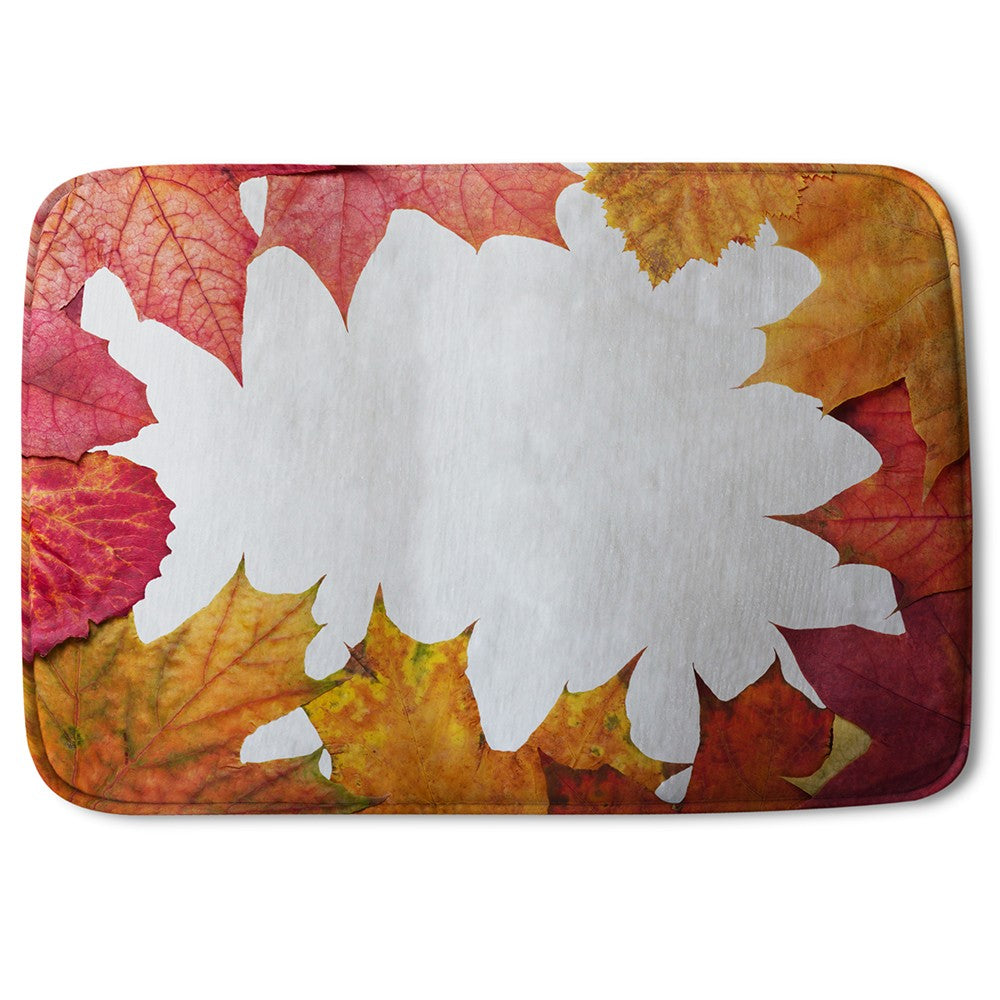 Bathmat - New Product Red Autumn Border (Bath Mats)  - Andrew Lee Home and Living