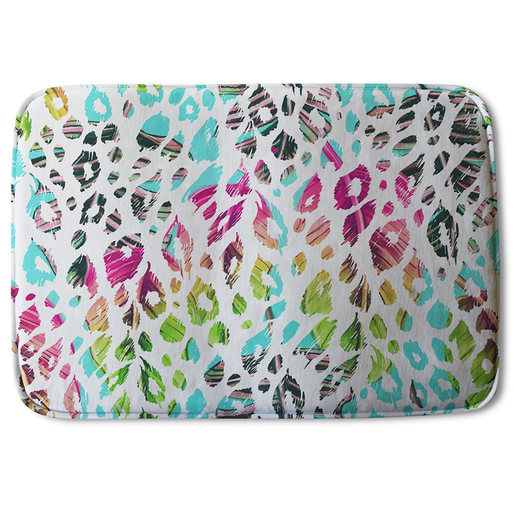 Bathmat - New Product Multi Coloured Leopard Spots (Bath Mats)  - Andrew Lee Home and Living