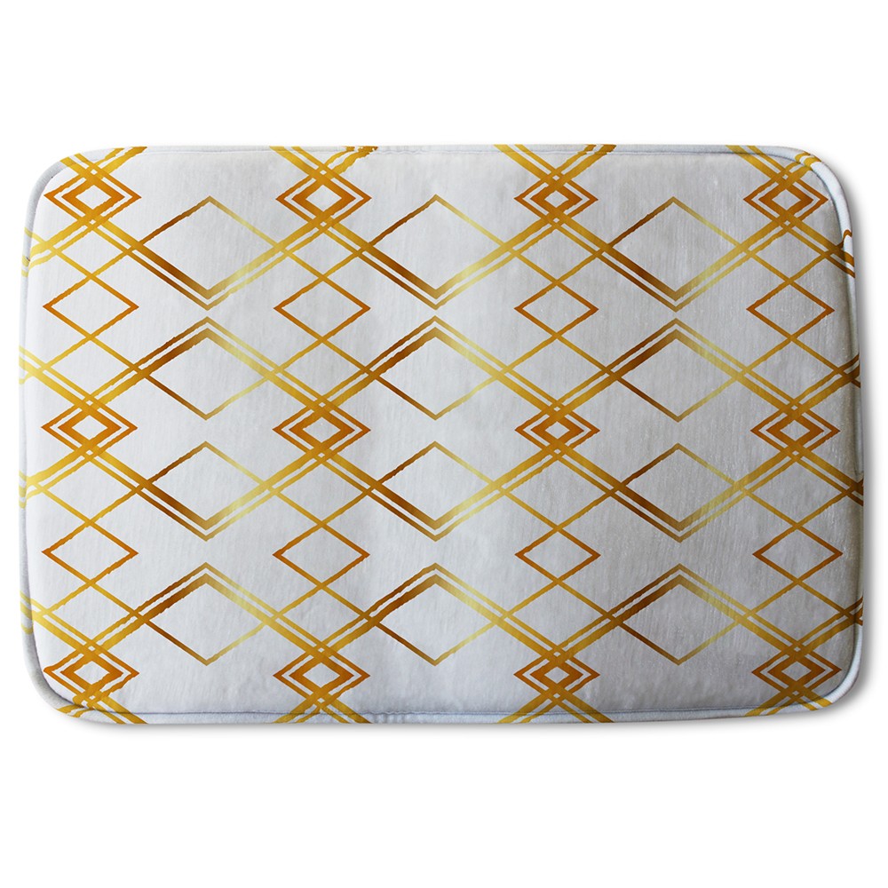 Bathmat - New Product Geometric Golden Pattern (Bath Mats)  - Andrew Lee Home and Living