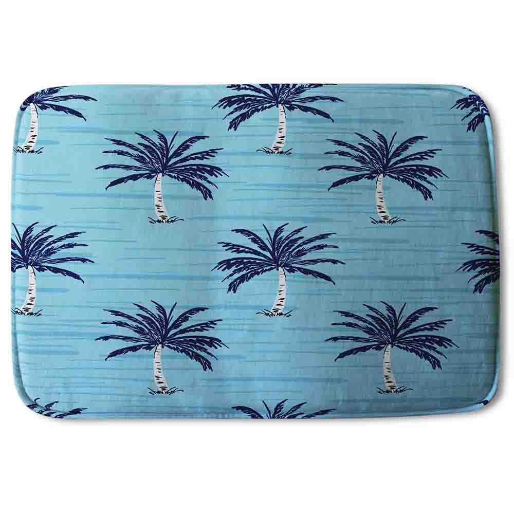 Bathmat - New Product Palm Trees on Blue (Bath mats)  - Andrew Lee Home and Living