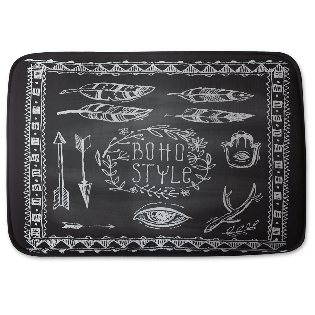 Bathmat - New Product Boho Style  motivating phrase (Bath mats)  - Andrew Lee Home and Living