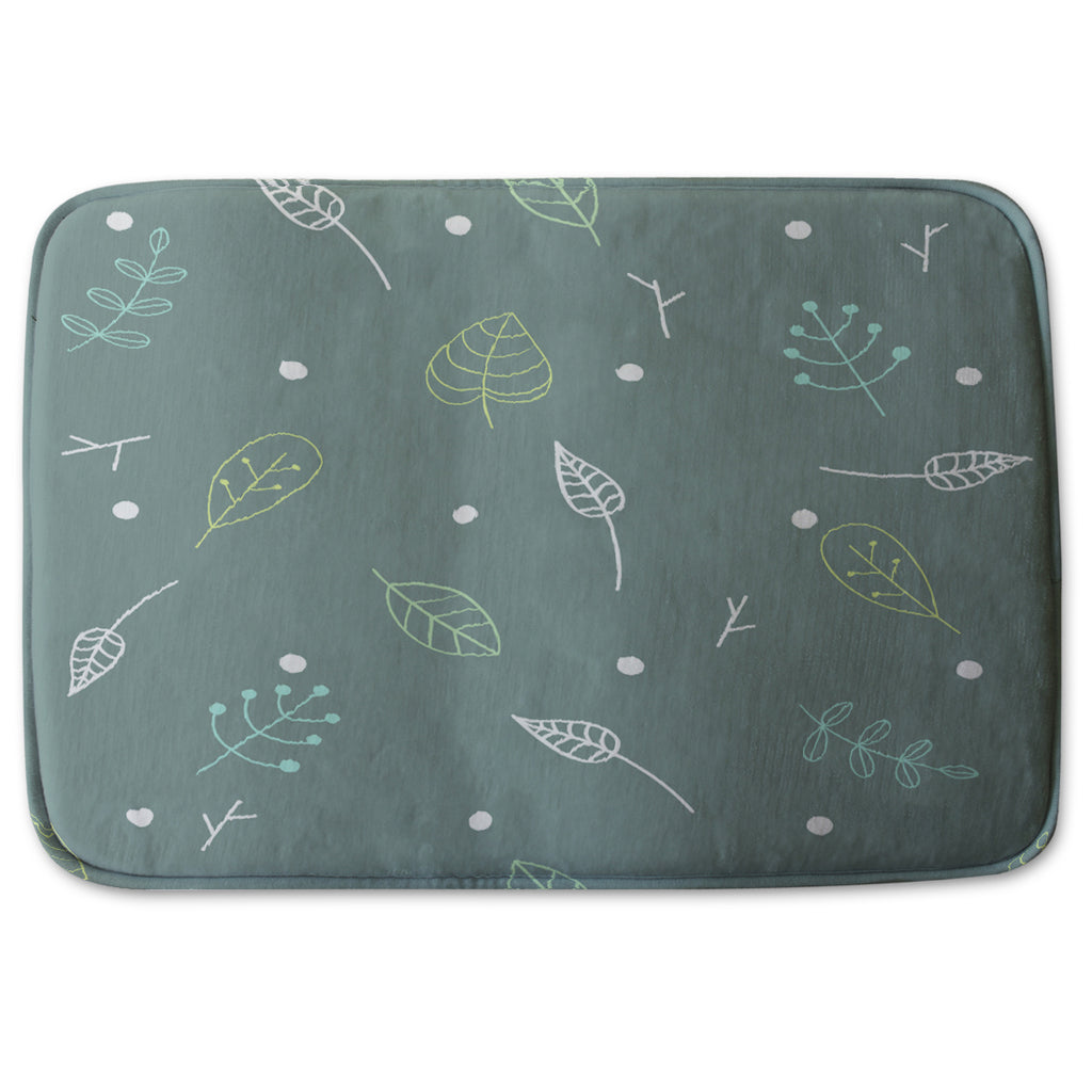 Bathmat - New Product Hand drawn leaves (Bath mats)  - Andrew Lee Home and Living