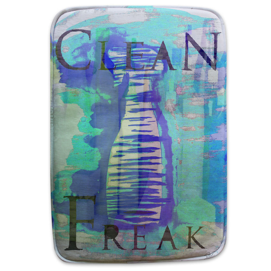 New Product Clean freak blue (Bathmat)  - Andrew Lee Home and Living