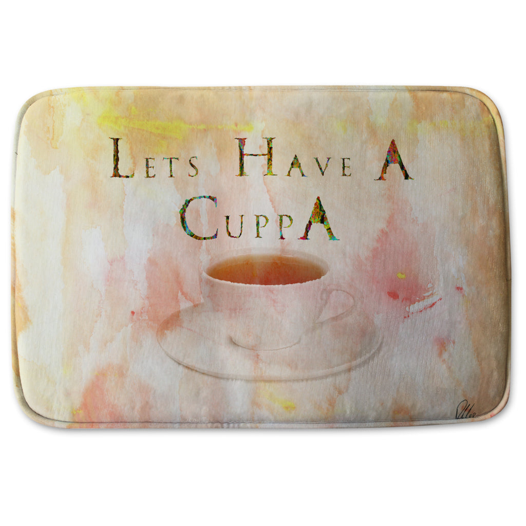 New Product LETS HAVE A CUPPA (Bathmat)  - Andrew Lee Home and Living