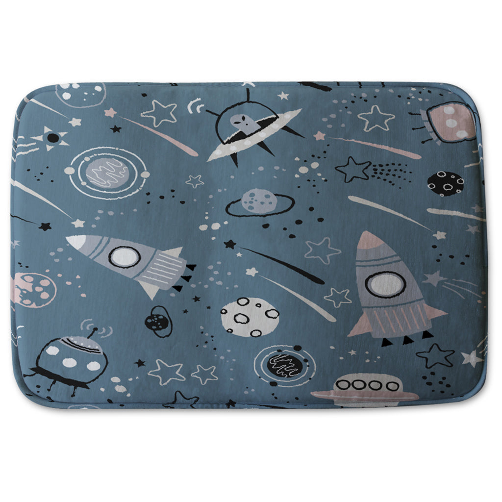 Bathmat - New Product spaceships and planets with stars (Bath mats)  - Andrew Lee Home and Living