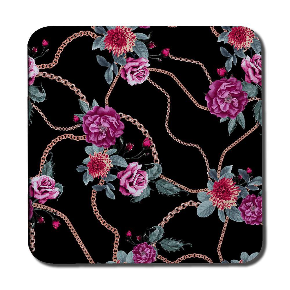 Chain and flowers pattern (Coaster) - Andrew Lee Home and Living