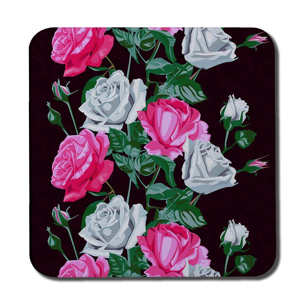 Pattern of Pink and White Flowers (Coaster) - Andrew Lee Home and Living