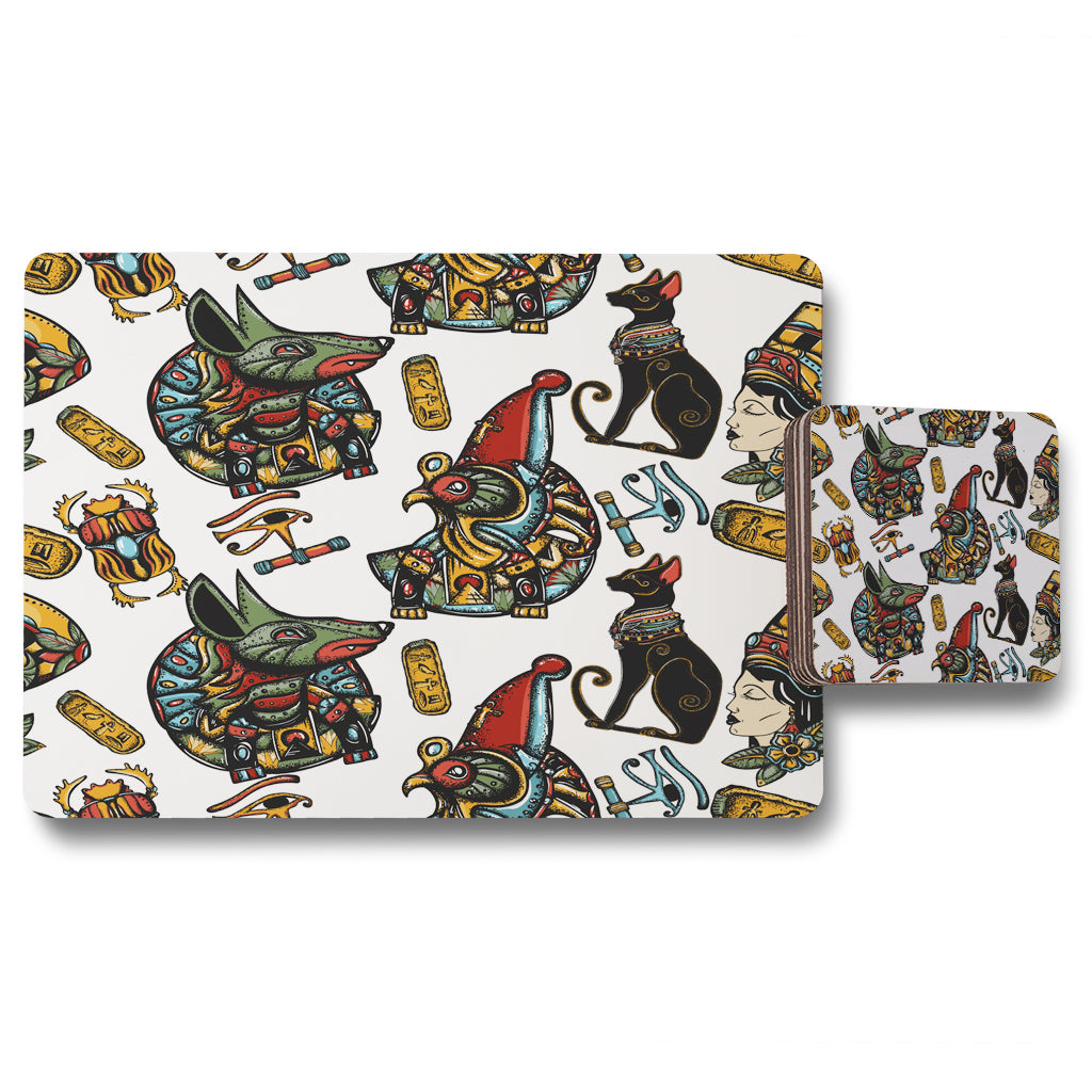 New Product Queen Cleopatra. History background (Placemat & Coaster Set)  - Andrew Lee Home and Living