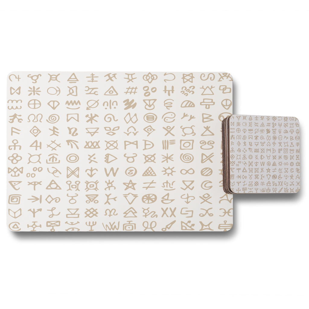 New Product Viking ritual symbols (Placemat & Coaster Set)  - Andrew Lee Home and Living