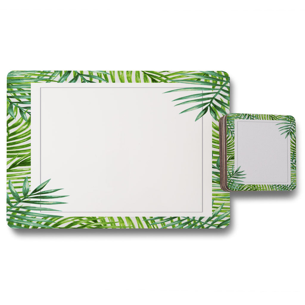New Product Botanical Border (Placemat & Coaster Set)  - Andrew Lee Home and Living