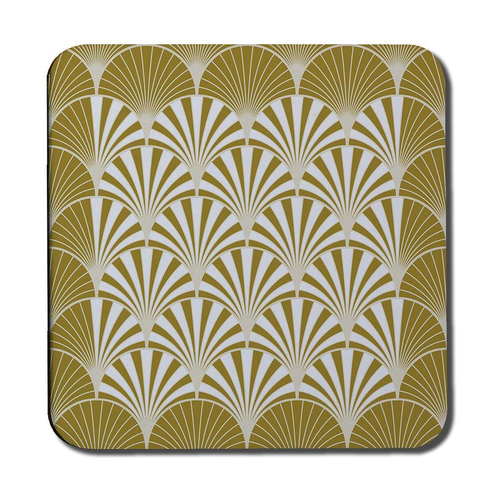 Golden Semi Circles (Coaster) - Andrew Lee Home and Living