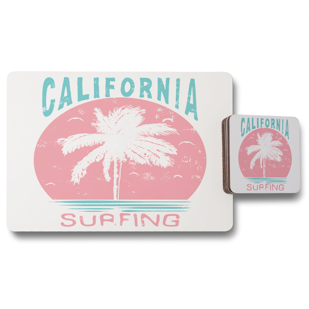 New Product California Surfing (Placemat & Coaster Set)  - Andrew Lee Home and Living
