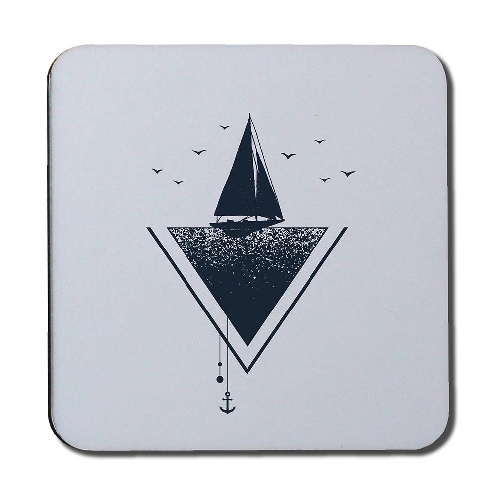 Sailboat at Sea (Coaster) - Andrew Lee Home and Living