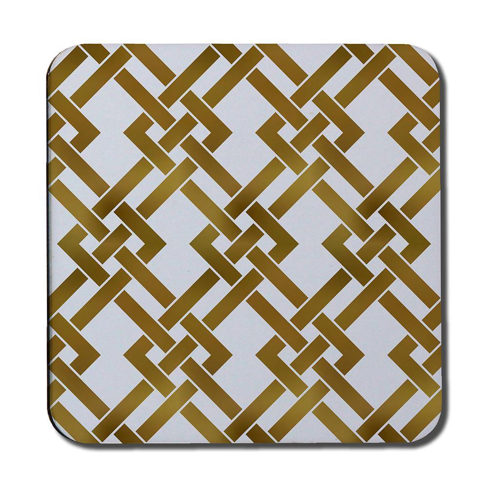 Gold Geometric Chain (Coaster) - Andrew Lee Home and Living