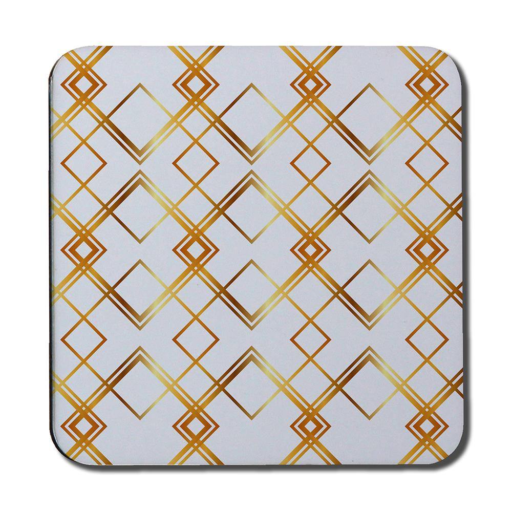 Geometric Golden Pattern (Coaster) - Andrew Lee Home and Living