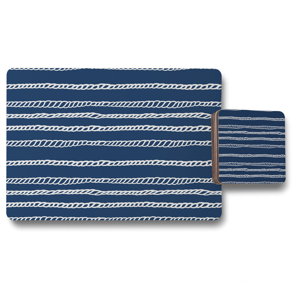 New Product White Rope (Placemat & Coaster Set)  - Andrew Lee Home and Living