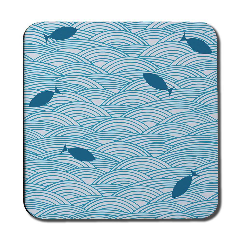 Waves & Fish (Coaster) - Andrew Lee Home and Living