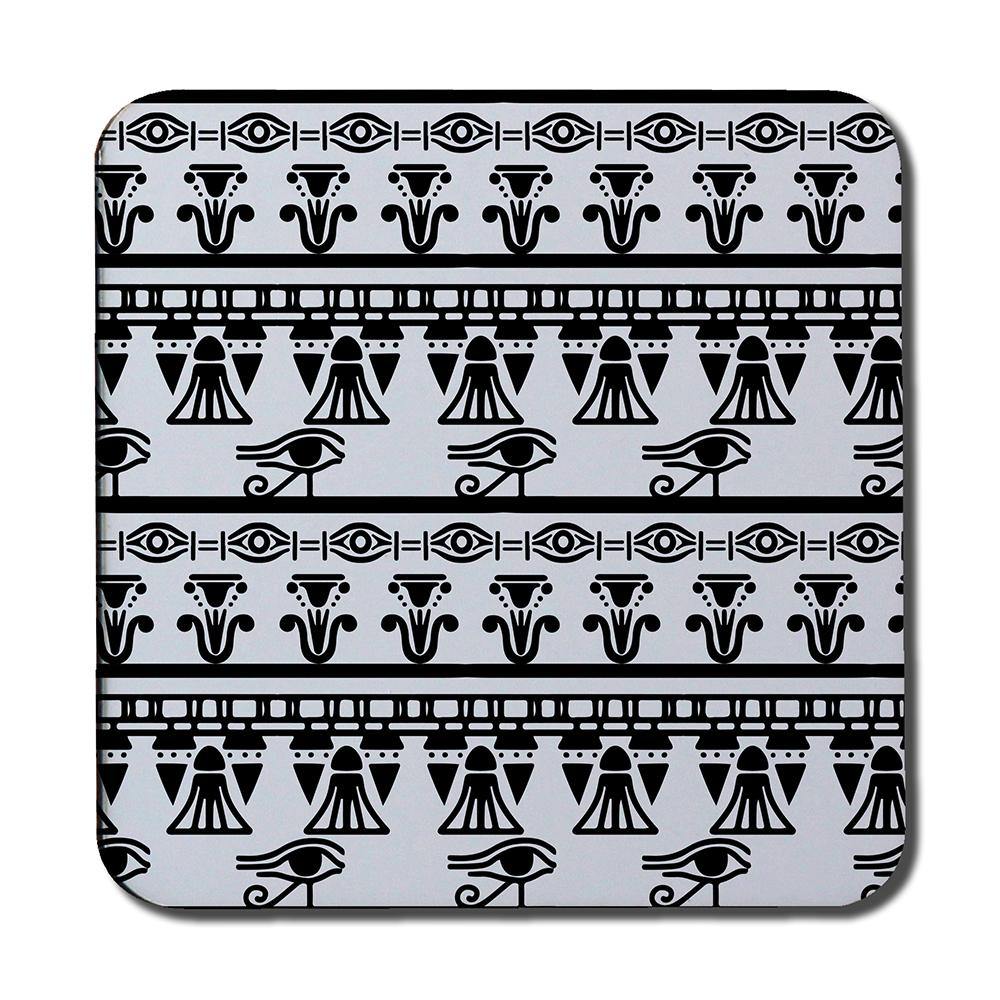 Egyptian Eye Of Horus Heiroglyphs (Coaster) - Andrew Lee Home and Living