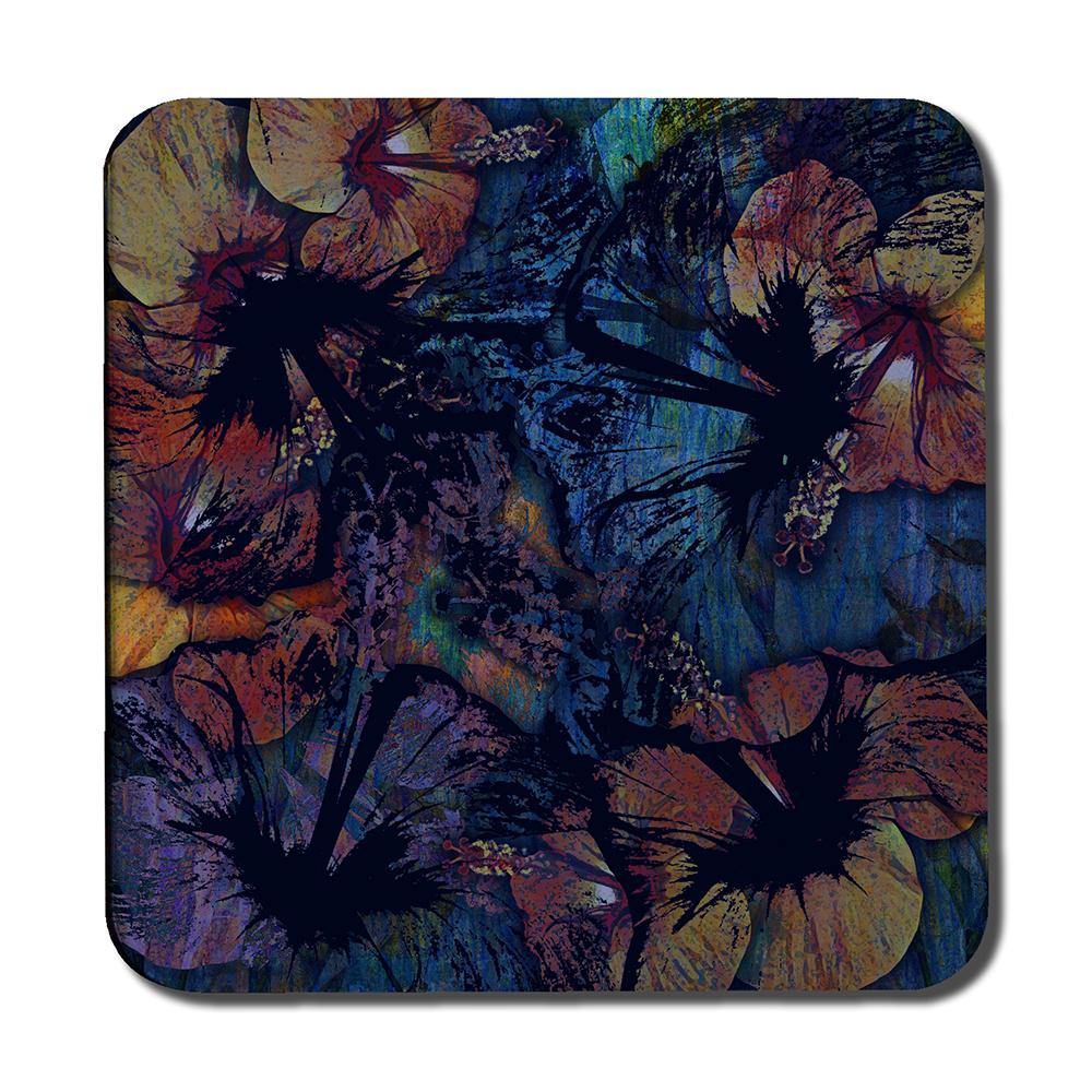 Grunge Flower Print (Coaster) - Andrew Lee Home and Living
