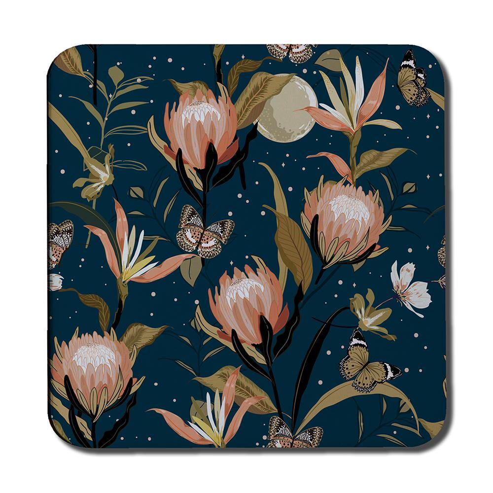 The Moon, Butterflies & Flowers (Coaster) - Andrew Lee Home and Living