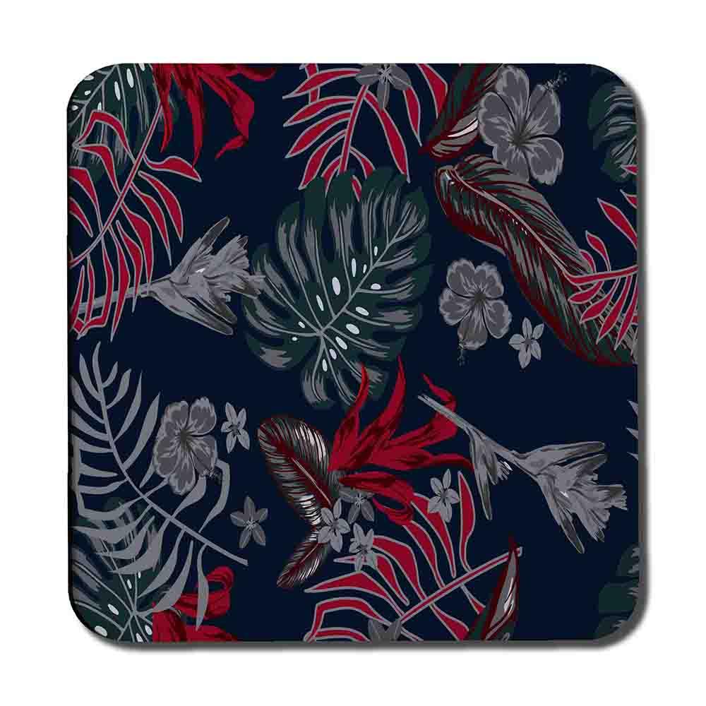 Leaves of Tropical Plants (Coaster) - Andrew Lee Home and Living