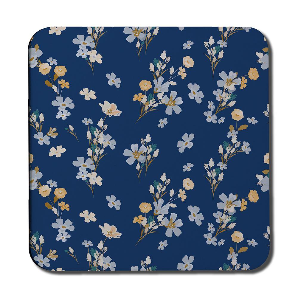 Blue & Yellow Bunches (Coaster) - Andrew Lee Home and Living