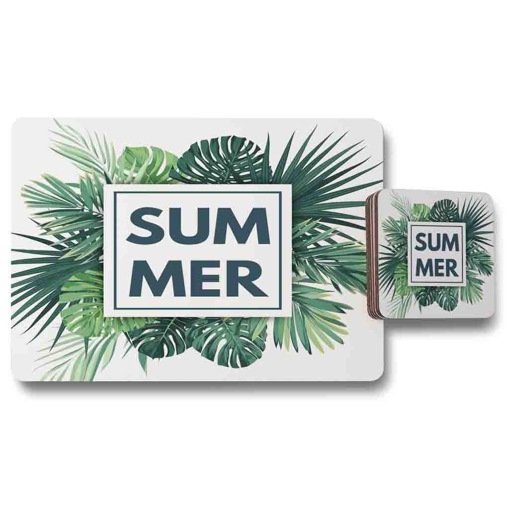 New Product Botanical Summer (Placemat & Coaster Set)  - Andrew Lee Home and Living