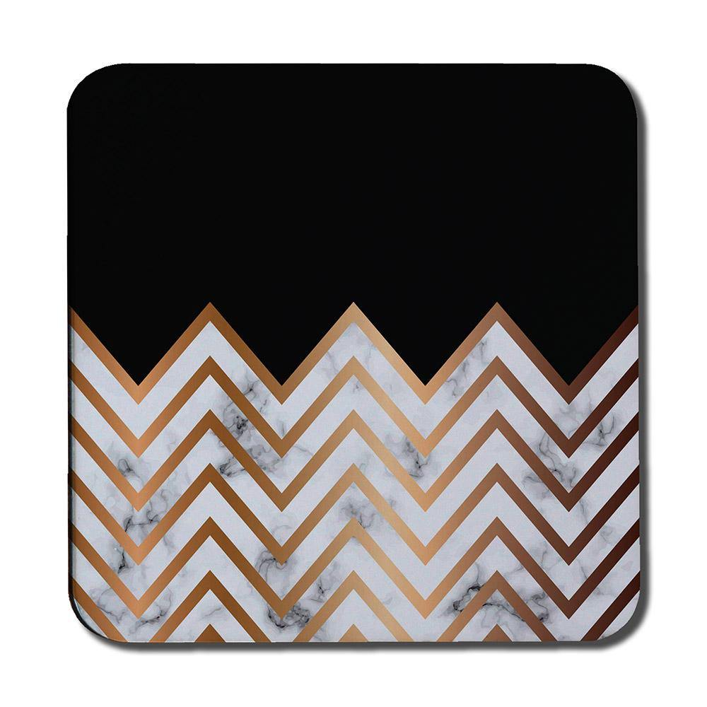Marble Zig Zag Pattern (Coaster) - Andrew Lee Home and Living