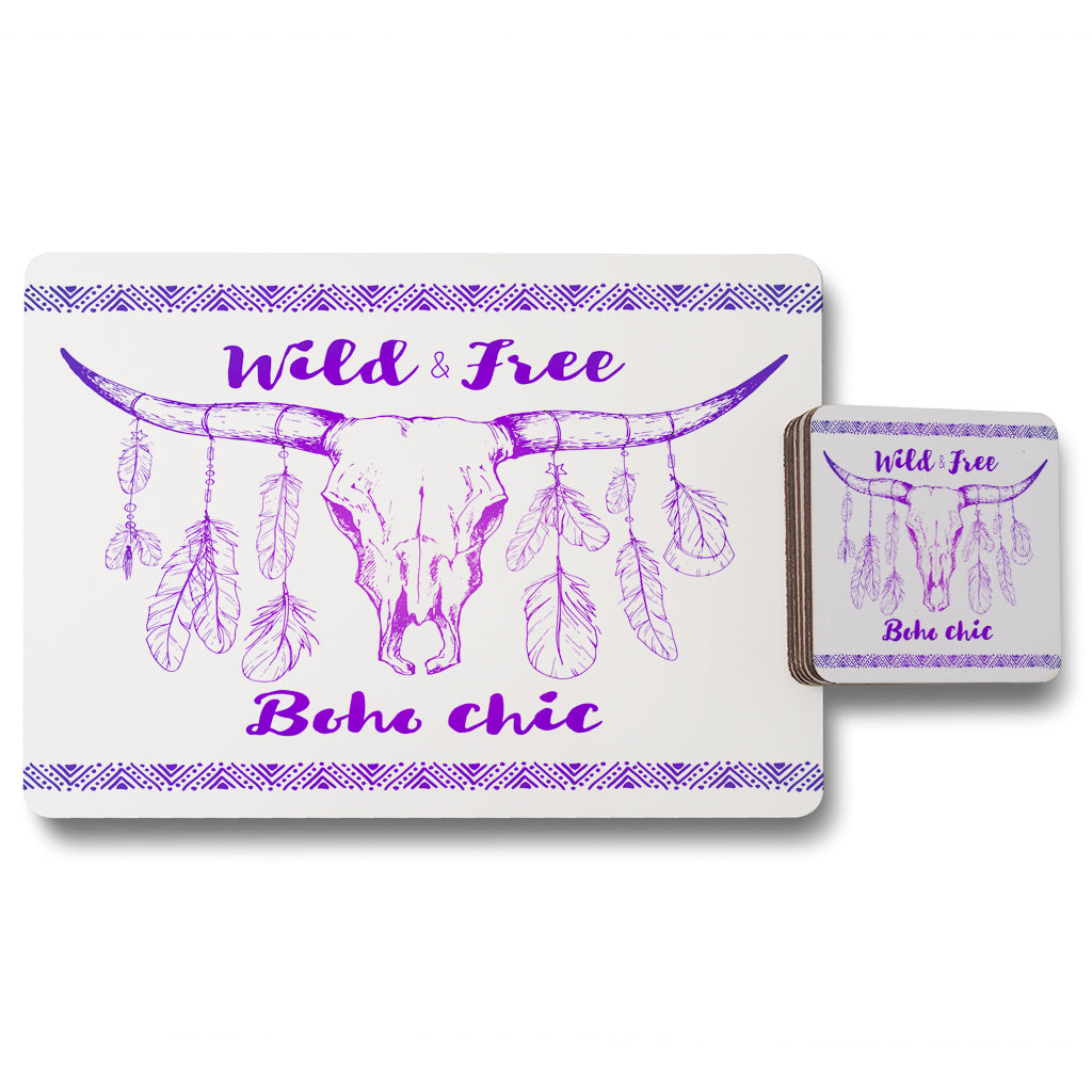 New Product boho chic native american (Placemat & Coaster Set)  - Andrew Lee Home and Living