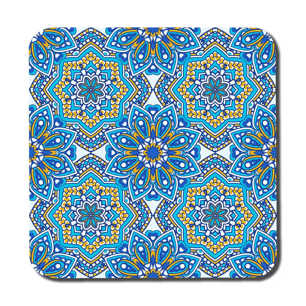 Floral and geometric embellished tiles (Coaster) - Andrew Lee Home and Living