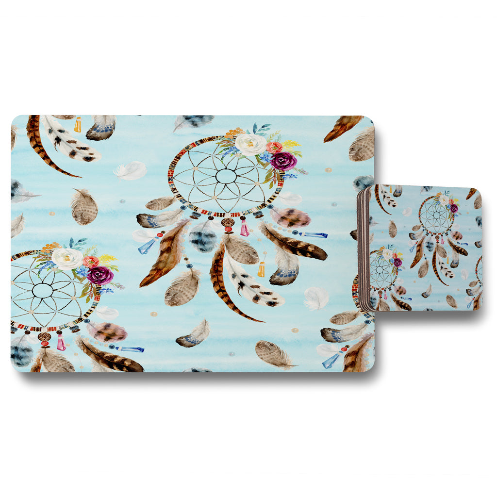 New Product Native American tribe decor (Placemat & Coaster Set)  - Andrew Lee Home and Living