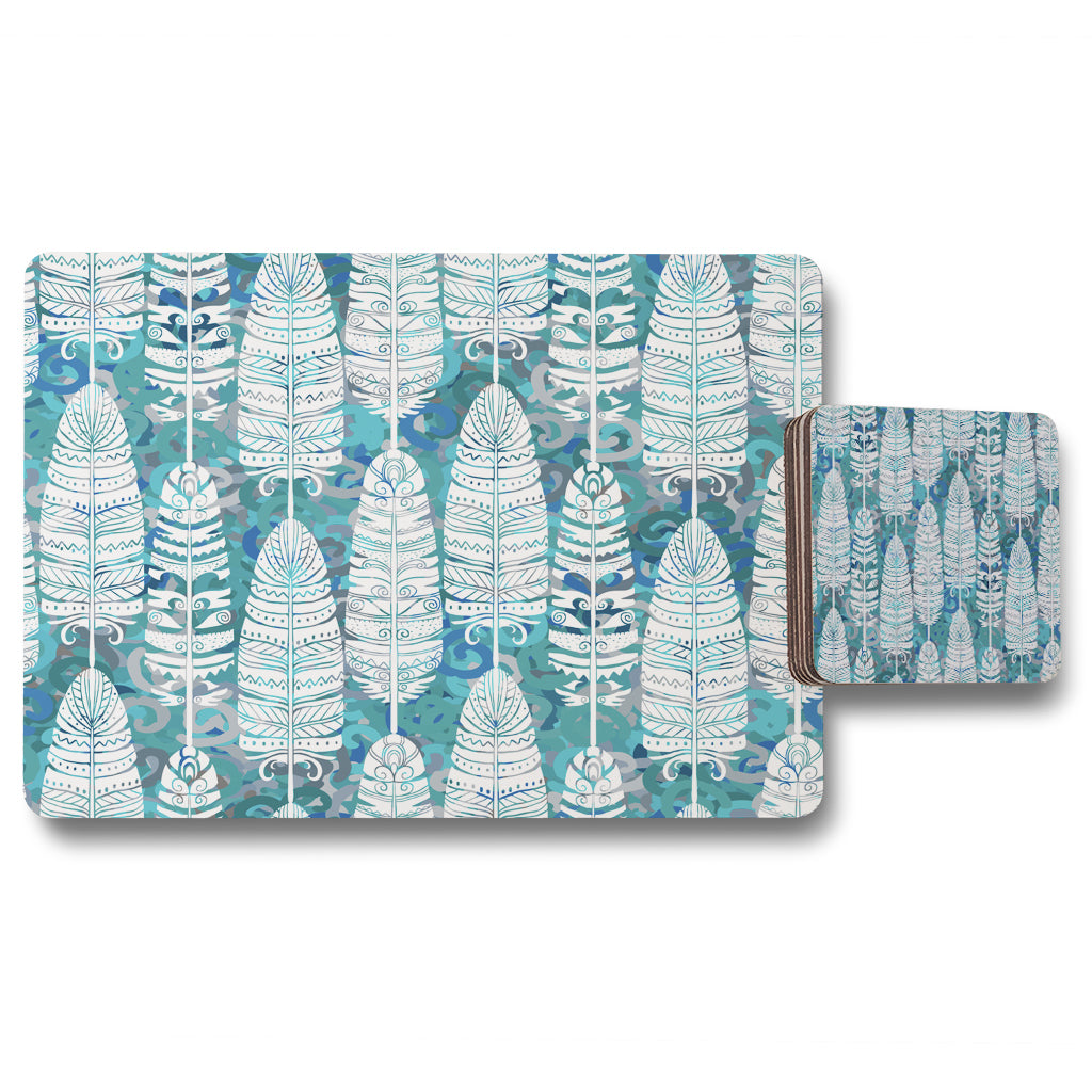 New Product Tribal art animal (Placemat & Coaster Set)  - Andrew Lee Home and Living