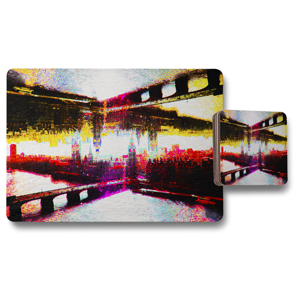 New Product BIG BEN Flipped (Placemat & Coaster Set)  - Andrew Lee Home and Living