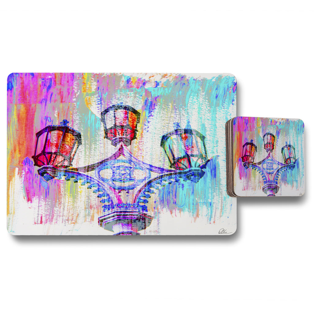 New Product BIG BEN street lamps (Placemat & Coaster Set)  - Andrew Lee Home and Living